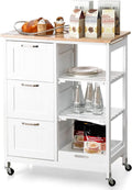Kitchen Island on Wheels with Ample Storage - Mobile Cart - SuperSaverAU - view 1