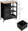 Kitchen Island Cart with Storage, Drawers, Shelves - SuperSaverAU - view 3