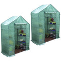 Walk-in Greenhouse 2 Tier Twin Pack, 195 x 143 x 73 cm - Easy Assembly, Durable Design - SuperSaverAU - view 2