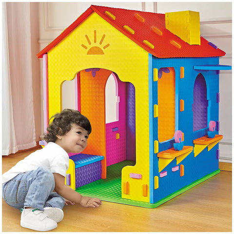 Funhouse EVA Foam Playhouse with Two Rooms for Creative Play - SuperSaverAU - view 2