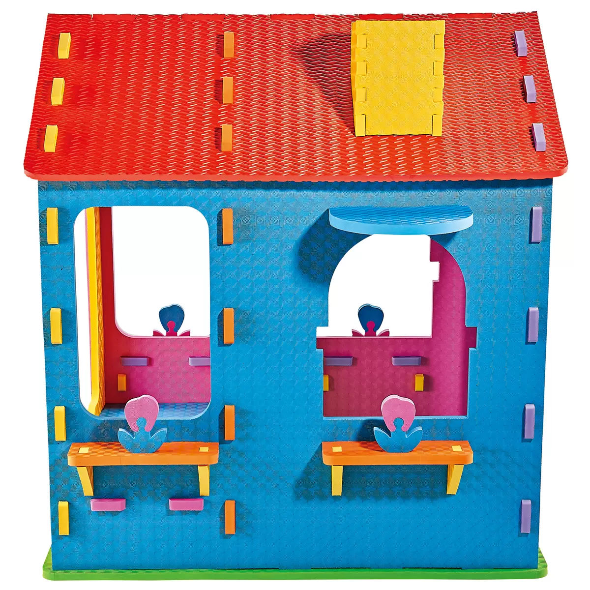 Funhouse EVA Foam Playhouse with Two Rooms for Creative Play - SuperSaverAU - view 4