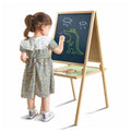 Fit And Fold Bamboo Easel - Dual-Sided, Eco-Friendly Art Station - SuperSaverAU - view 3