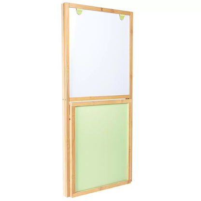 Fit And Fold Bamboo Easel - Dual-Sided, Eco-Friendly Art Station