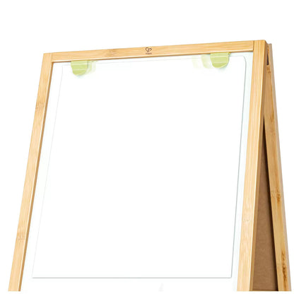 Fit And Fold Bamboo Easel - Dual-Sided, Eco-Friendly Art Station