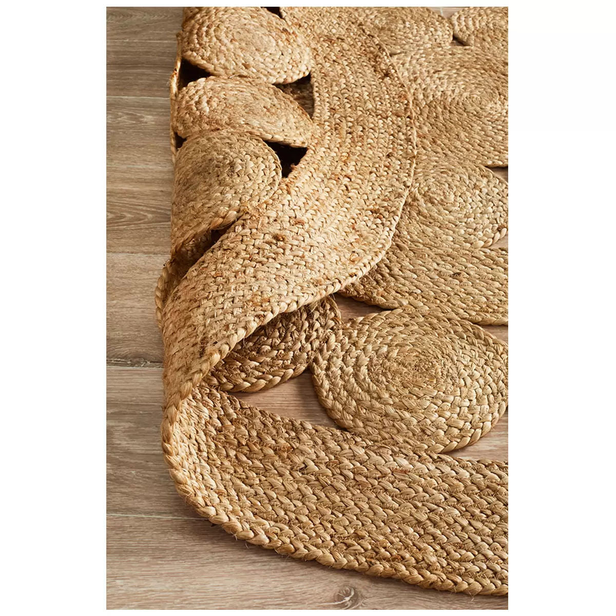 Atrium Pilu Natural Rug 200 x 200cm, Eco-Friendly Jute, Artisan Crafted, Durable - SuperSaverAU - view 2