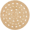 Atrium Pilu Natural Rug 150 x 150cm, Eco-Friendly Jute, Artisan Quality, Durable - SuperSaverAU - view 5