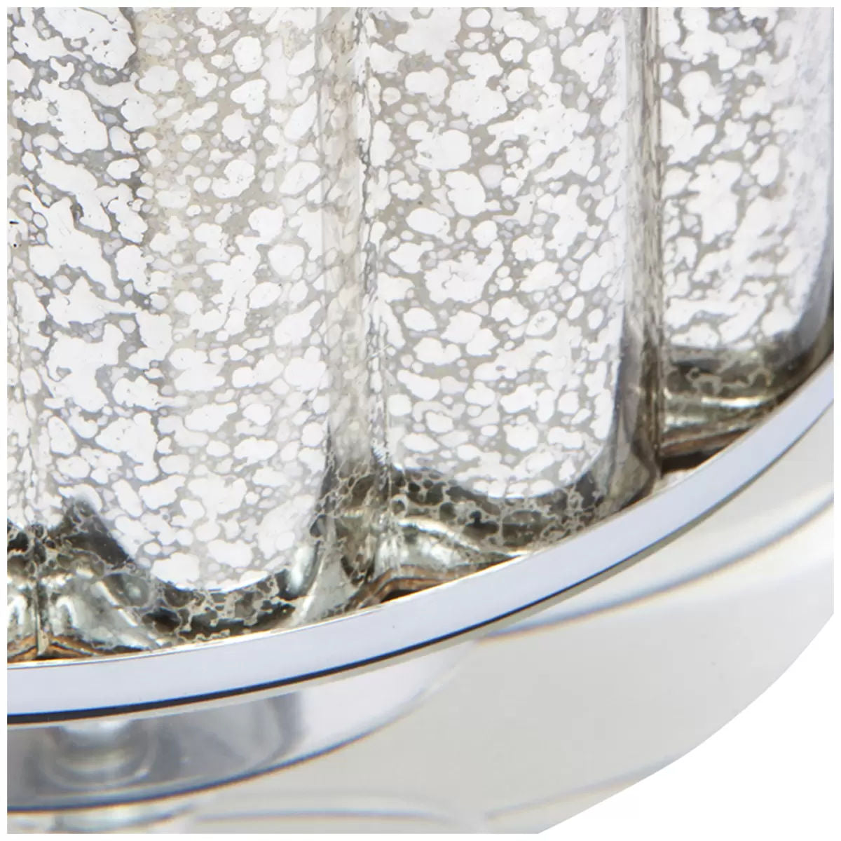 Allure Table Lamp Silver, Mercury Glass Base, 45.5 x 45.5 x 68 cm - SuperSaverAU - view 1