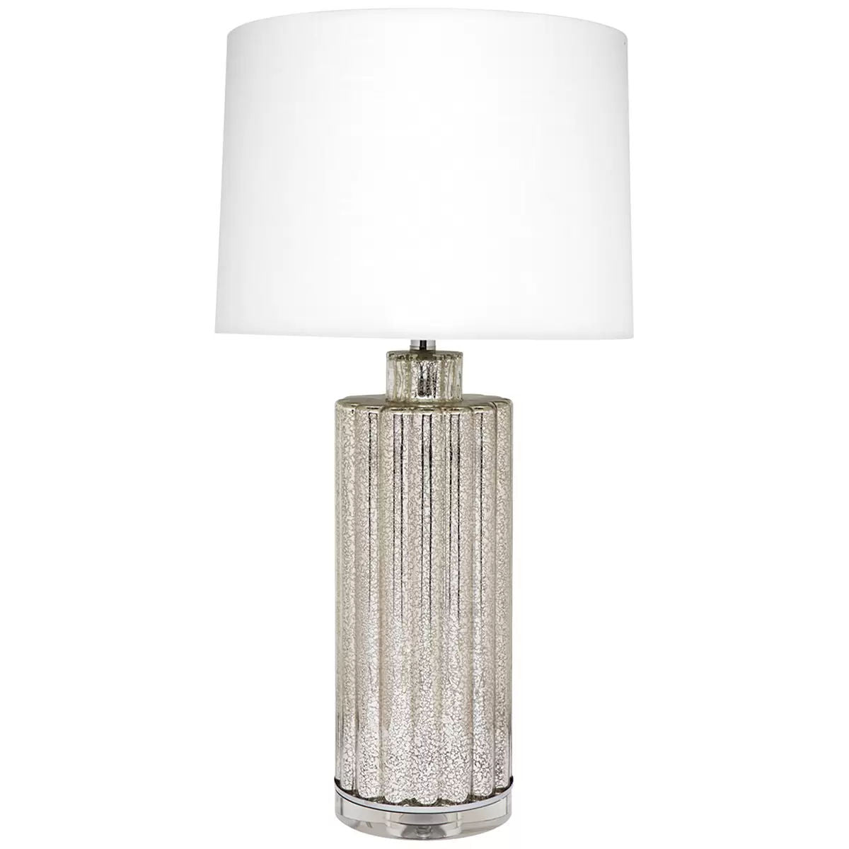 Allure Table Lamp Silver, Mercury Glass Base, 45.5 x 45.5 x 68 cm - SuperSaverAU - view 2