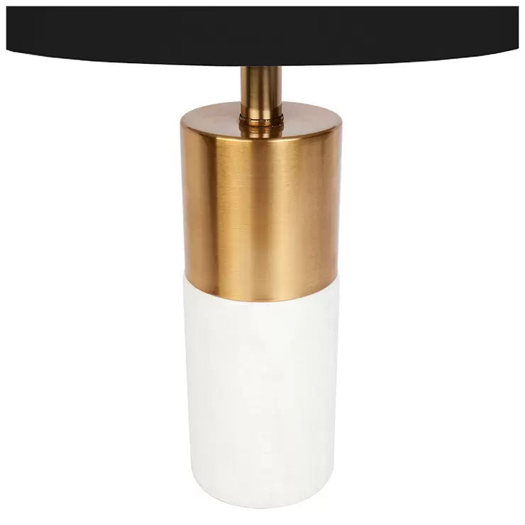 Lane Table Lamp Black - Marble Base, Brass Finish, 2.8 x 4.4 x 5 cm - SuperSaverAU - view 2
