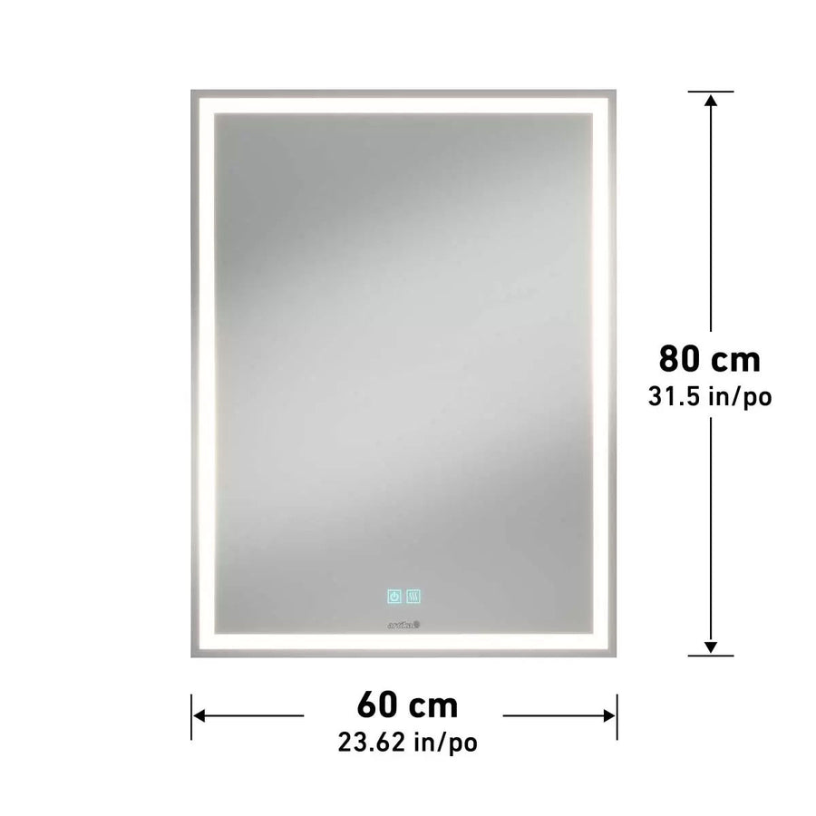 Aurea Integrated LED Plug-In Wall Mirror