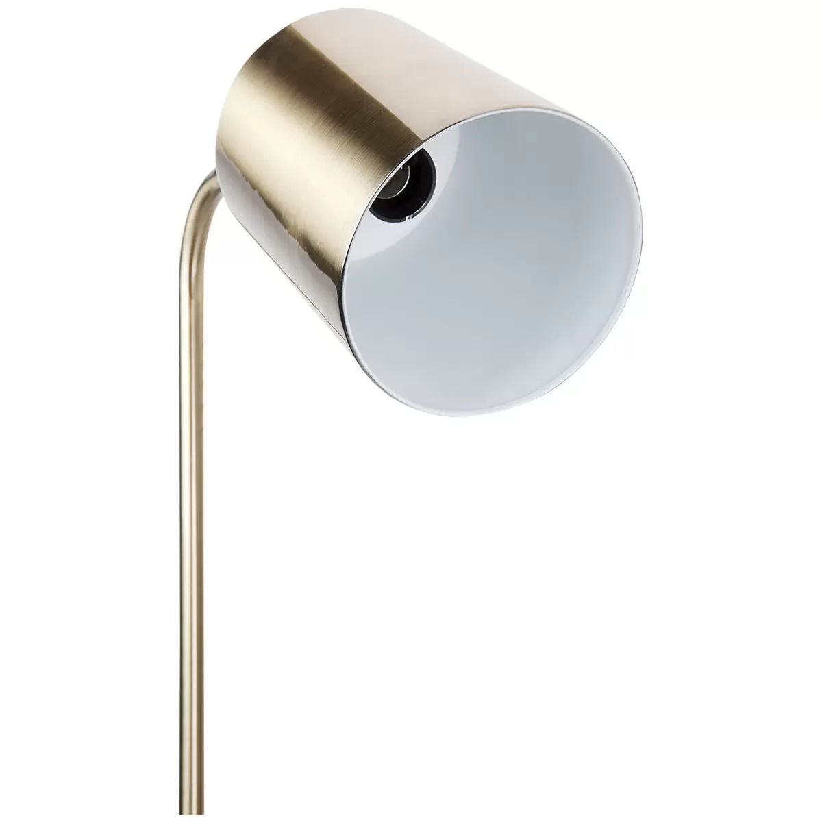 Snapper Floor Lamp with Gold Finish and Marble Base