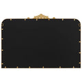 Antique Gold Wall Mirror 4 x 96 x 66 cm with Decorative Cast Iron Applique - SuperSaverAU - view 1