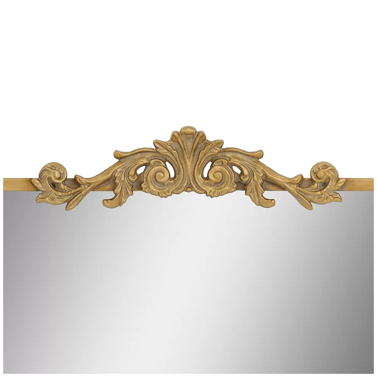 Antique Gold Wall Mirror 4 x 96 x 66 cm with Decorative Cast Iron Applique - SuperSaverAU - view 3