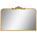 Antique Gold Wall Mirror 4 x 96 x 66 cm with Decorative Cast Iron Applique - SuperSaverAU - view 4
