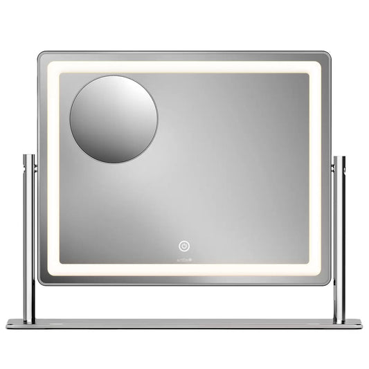 Aurea Mini LED Cosmetic Mirror by Premium - Adjustable Lighting