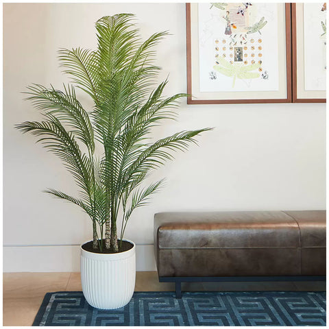 Artificial Palm Tree in Ribbed Pot - 2M Tall - SuperSaverAU - view 2