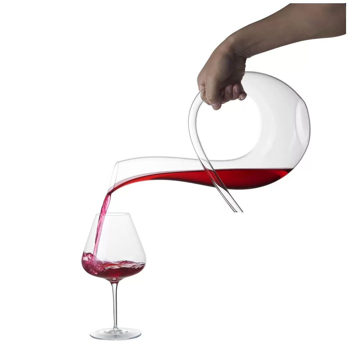 Elegant 1.2L Wine Decanter - Handcrafted Lead-Free Glass - SuperSaverAU - view 1