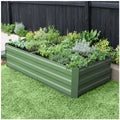 Premium Galvanised Steel Raised Garden Bed – Eucalyptus 180 x 90 x 45cm