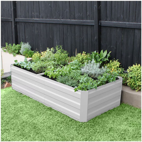 Large Garden Bed 180 x 90 x 45cm White - SuperSaverAU - view 2