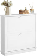 2 Drawer Shoe Cabinet Storage Unit - Slim Design - SuperSaverAU - view 1