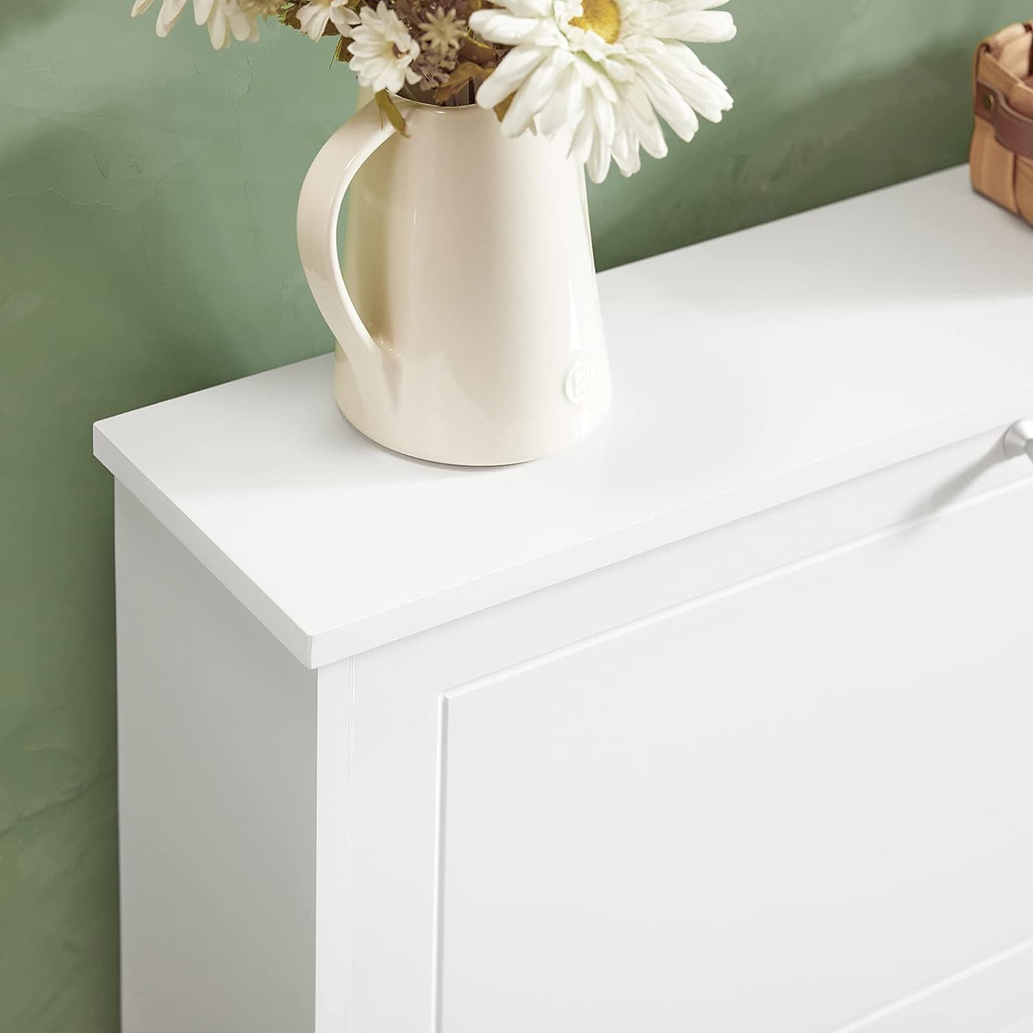 2 Drawer Shoe Cabinet Storage Unit - Slim Design - SuperSaverAU - view 9