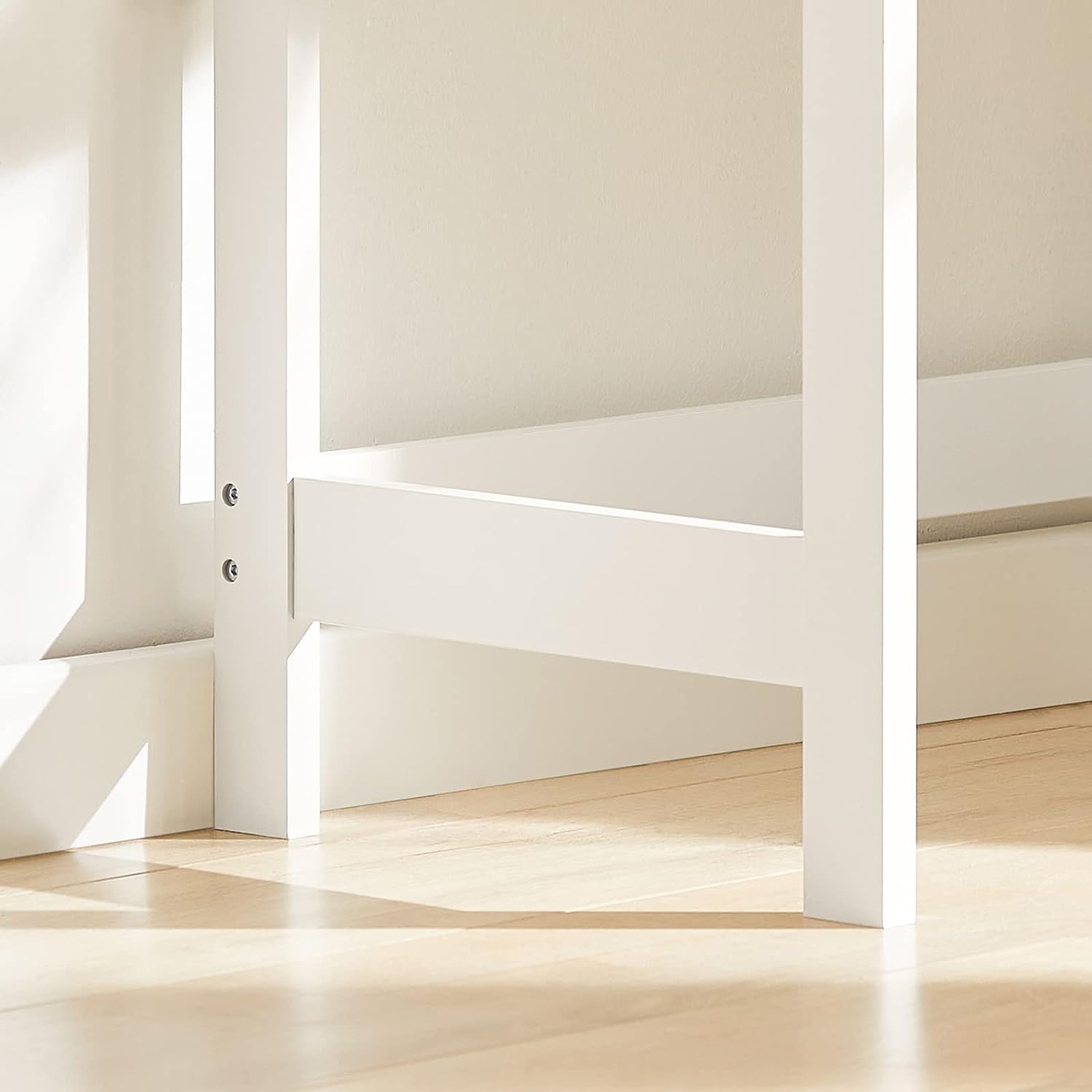 Compact White Desk with Drawer and Hooks - SuperSaverAU - view 7