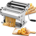 Premium Manual Steel Pasta Maker with 8 Thickness Settings