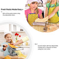 Premium Manual Steel Pasta Maker with 8 Thickness Settings