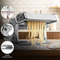Premium Manual Steel Pasta Maker with 8 Thickness Settings