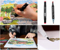 168 Colours Graffiti Pen Set - Double-Headed, Non-Toxic, 1mm-6mm, 30x17x23 cm - SuperSaverAU - view 2