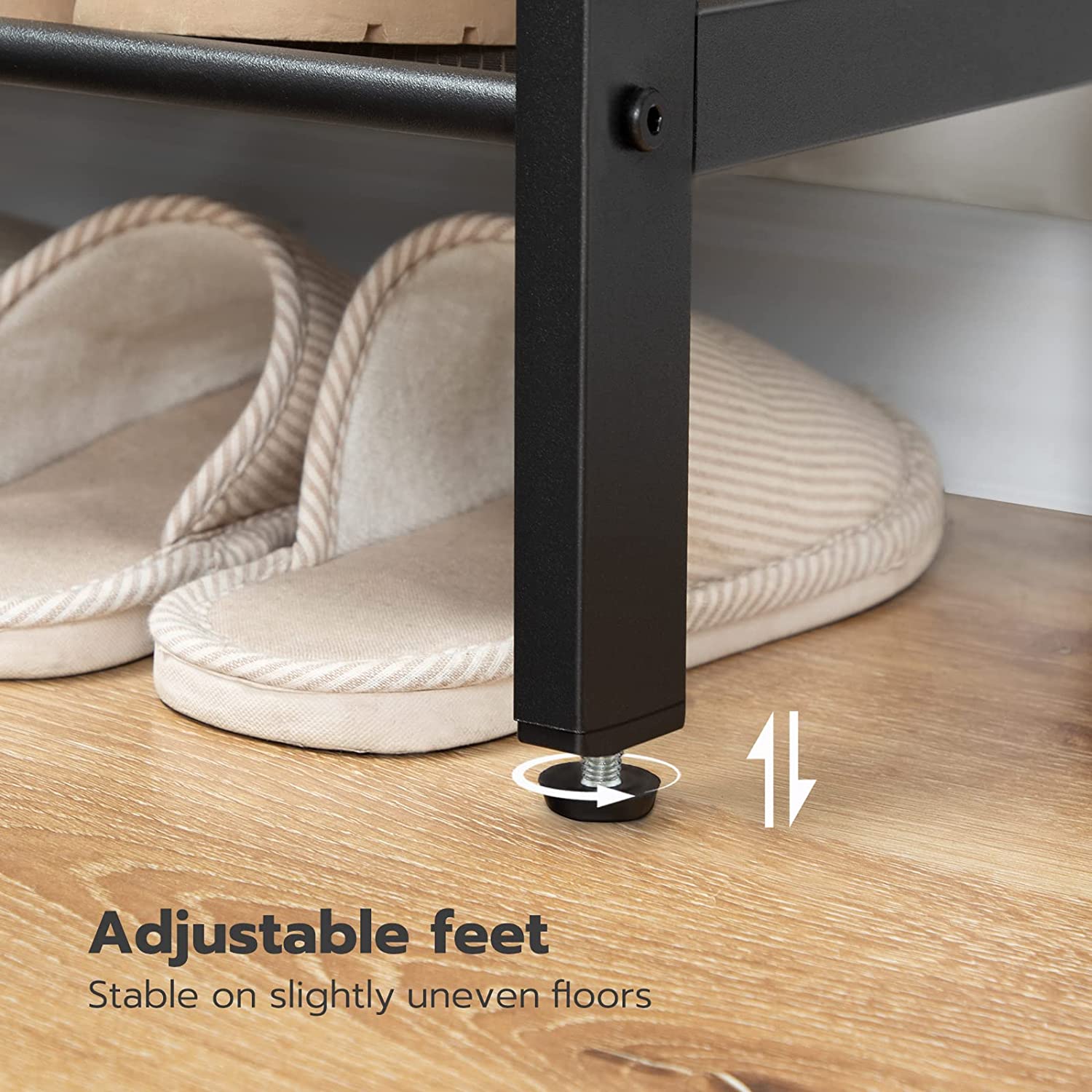 5-Tier Shoe Rack, Industrial Shoe Organizer Storage Bench - SuperSaverAU - view 6