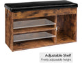 Shoe Storage Bench 60cm L with Padded Cushion, Adjustable Shelf & Concealed Storage - SuperSaverAU - view 2