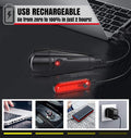 Premium USB Rechargeable LED Bike Lights Set with IPX4 Waterproof Rating