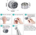 3 Pack Self Adhesive Round Towel Hooks, 4x4x3 cm, Easy Install for Kitchen & Bathroom - SuperSaverAU - view 3