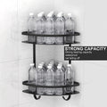 2 Pack Aluminum Adhesive Shower Caddy Corner Shelf, 29x17x35.5 cm, Rustproof, No Drilling - SuperSaverAU - view 1