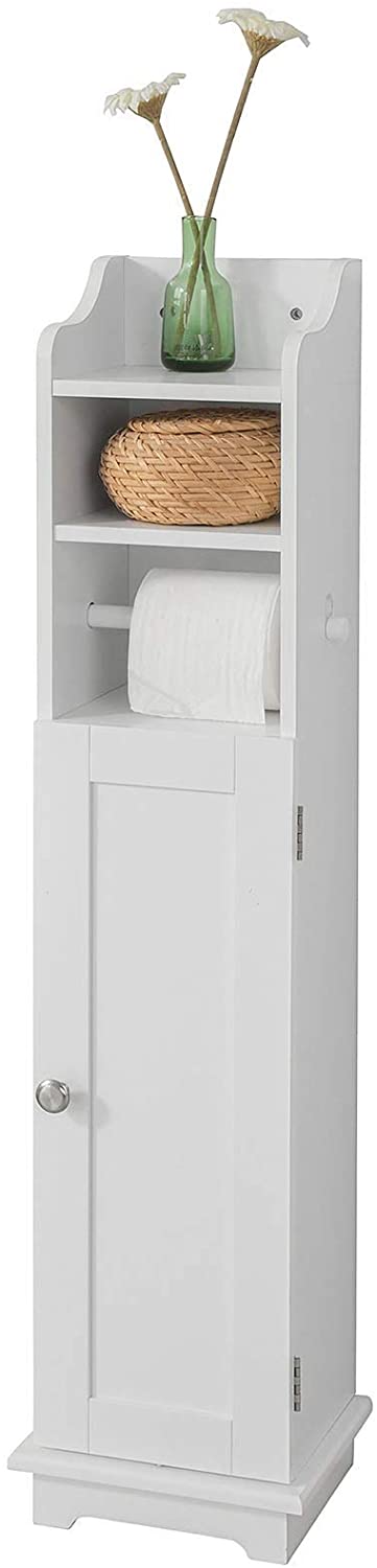 Freestanding Toilet Paper Holder with Storage and Brush Holder - SuperSaverAU - view 1