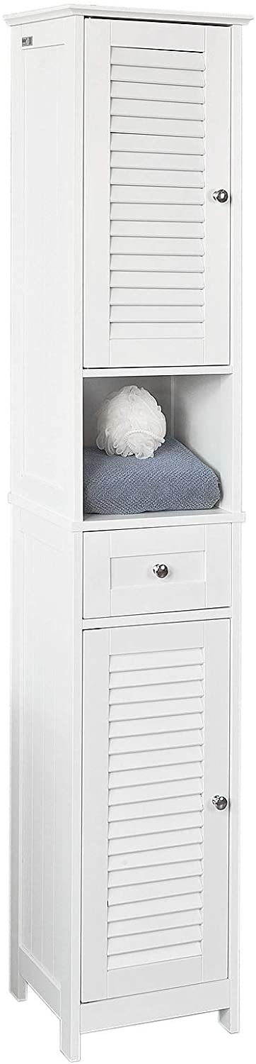Freestanding Bathroom Cabinet with Adjustable Shelves and Drawer - SuperSaverAU - view 1
