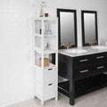 Freestanding Tall Cabinet 30 x 30 x 144 cm with 4 Shelves & 2 Drawers - SuperSaverAU - view 2