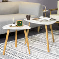 Set of 2 White Side Nesting Tables - SuperSaverAU - view 3