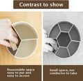 360° Rotating Multi-Functional Pen Holder, 3 Layers, 12x12x12 cm, White - SuperSaverAU - view 3