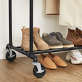 Premium Industrial Pipe Clothes Rack with Wheels - 110kg Load