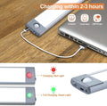 54 LED Rechargeable Under Cabinet Night Light, Motion Sensor, 40x4x2 cm, Silver/White - SuperSaverAU - view 3