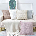 Boho Throw Pillow Covers 45x45 cm - 2 Pack Soft Faux Fur, Decorative Design - SuperSaverAU - view 2