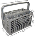Universal 2-in-1 Dishwasher Cutlery Basket 24x13x13 cm Compatible with Multiple Brands - SuperSaverAU - view 3