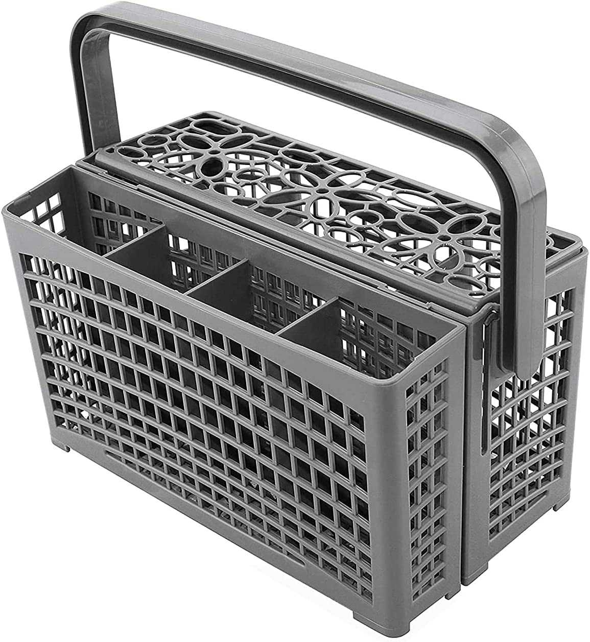 Universal 2-in-1 Dishwasher Cutlery Basket 24x13x13 cm Compatible with Multiple Brands