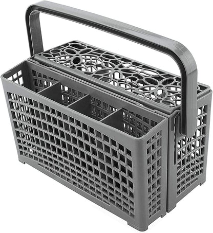 Universal 2-in-1 Dishwasher Cutlery Basket 24x13x13 cm Compatible with Multiple Brands