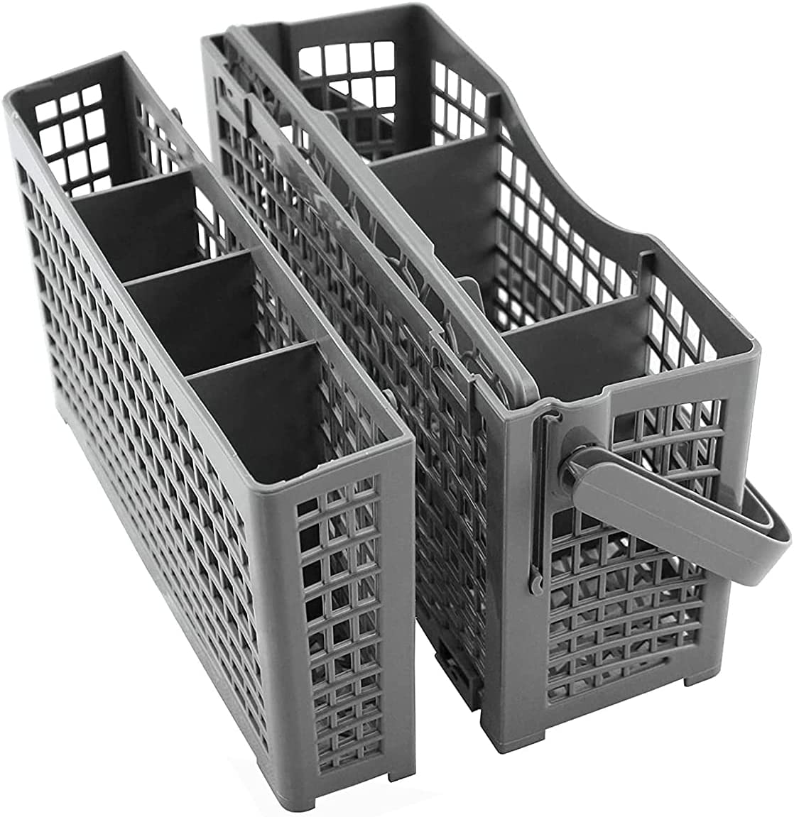 Universal 2-in-1 Dishwasher Cutlery Basket 24x13x13 cm Compatible with Multiple Brands