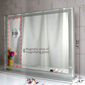Premium Hollywood LED Makeup Mirror 72x56cm with 10X Magnifier and 3 Dimmable Colours