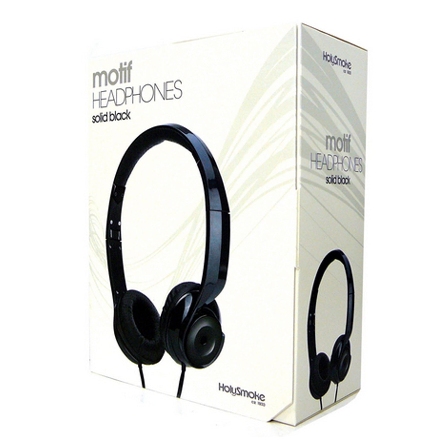 Holysmoke Motif Black Foldable On Ear Headphones