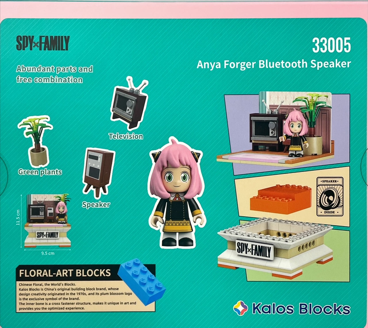 Kalos Spy X Family Anya Forger Bluetooth Speaker Block Set